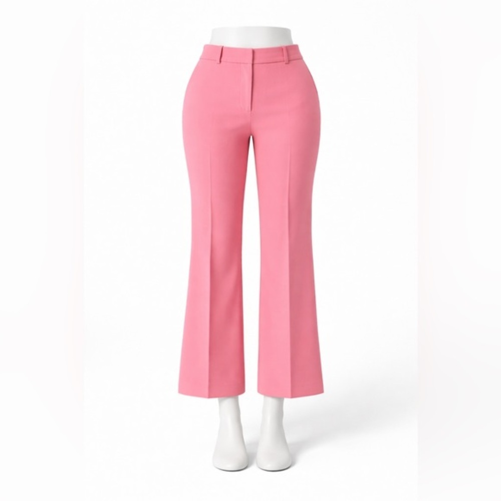 Ann Taylor Mauve Pink High Waisted Wide Leg Trouser Pants Petite 16P NWOT - Picture 10 of 10